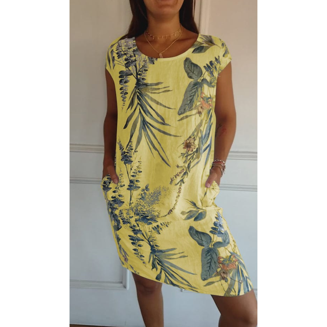 Kvinders Sommerkjole Med Rundhals Design 5