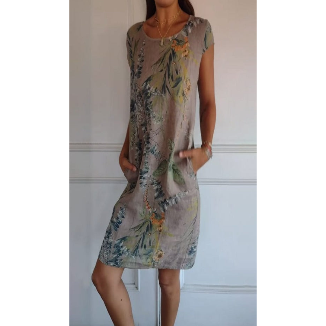 Kvinders Sommerkjole Med Rundhals Design 6