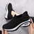 Kvinders Sport Sneakers Wedge Platform Åndbar Tekstil 0