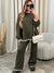 Kvinders Strikkedress Langærmet Casual Stil 2