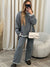 Kvinders Strikkedress Langærmet Casual Stil 4