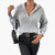 Kvinders Strikket Sweater med Halvzip og Ribben Design 1