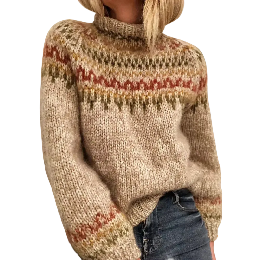 Kvinders Striktrøje Nordisk Stil 0