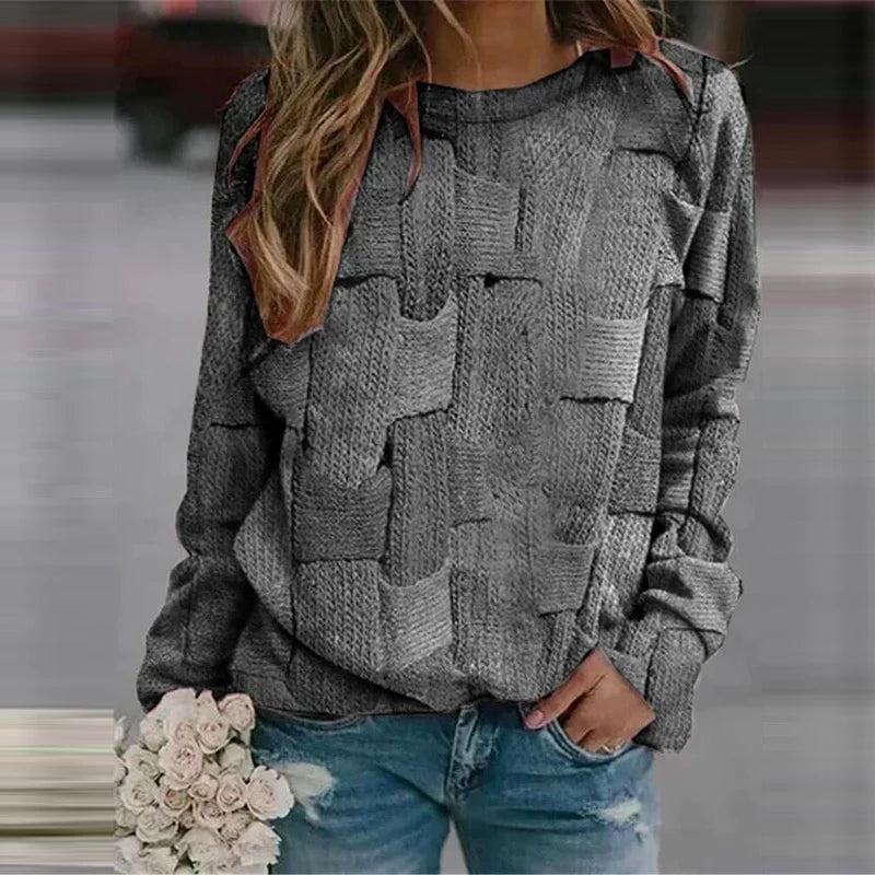 Kvinders Sweater Dristige Farver Modern Snit 1