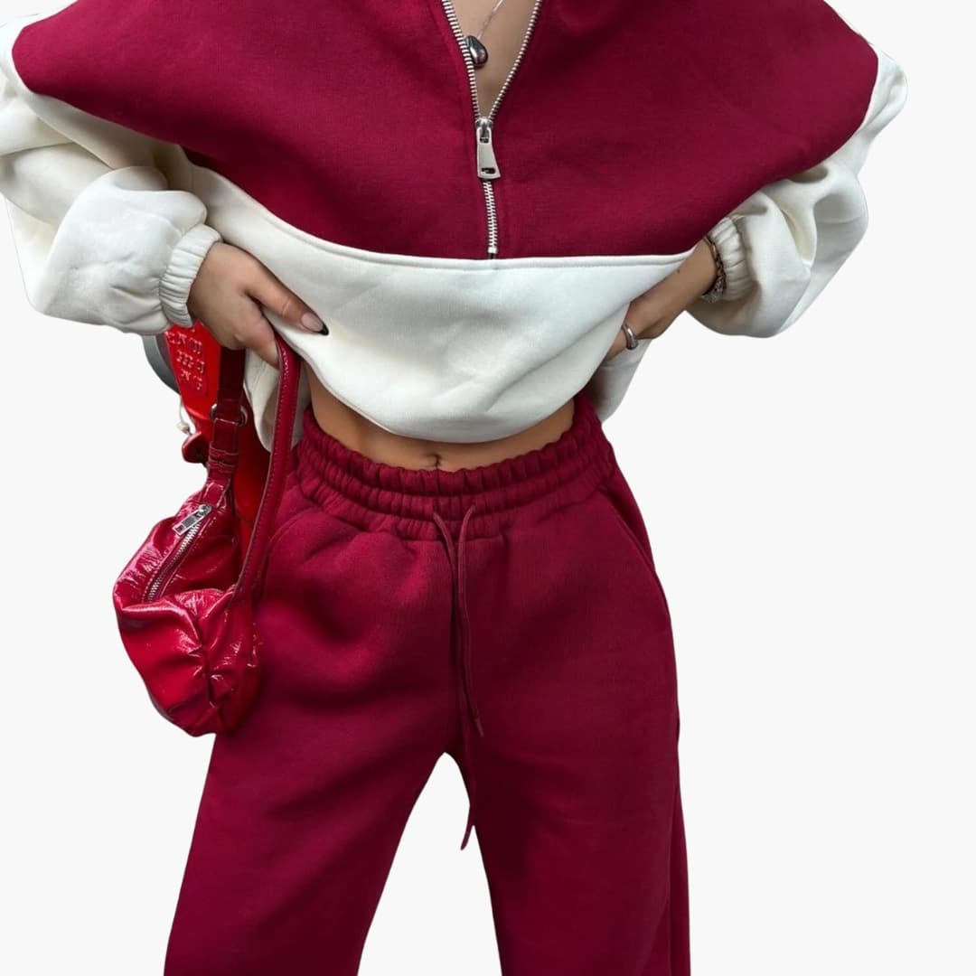Kvinders Sweater med Halv Lynlås Casual Stil 1