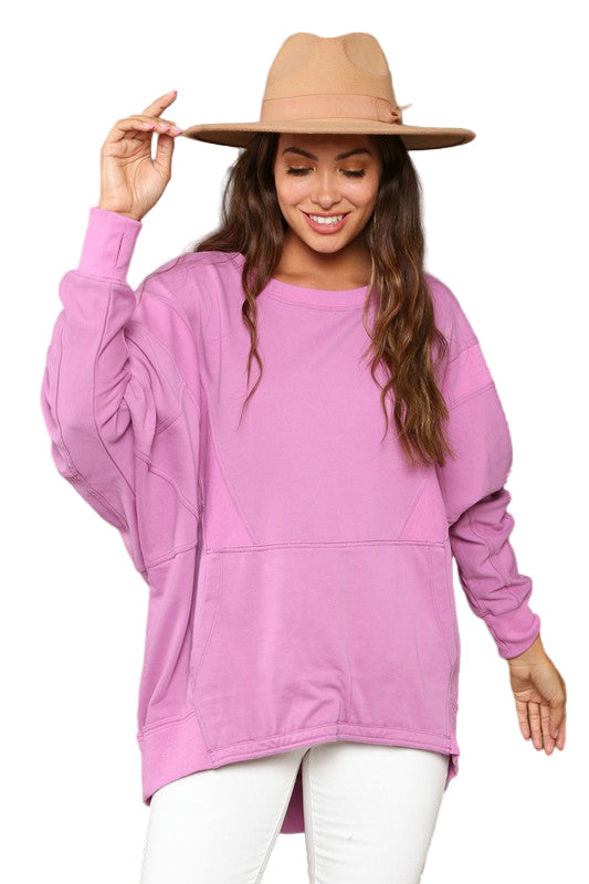 Kvinders Sweatshirt Kontrast French Terry 0