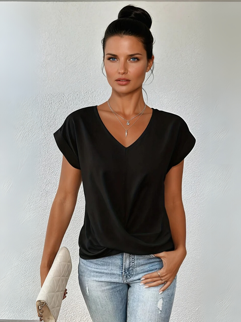 Kvinders T-Shirt Sweetheart Udsnit 100% Bomuld 1