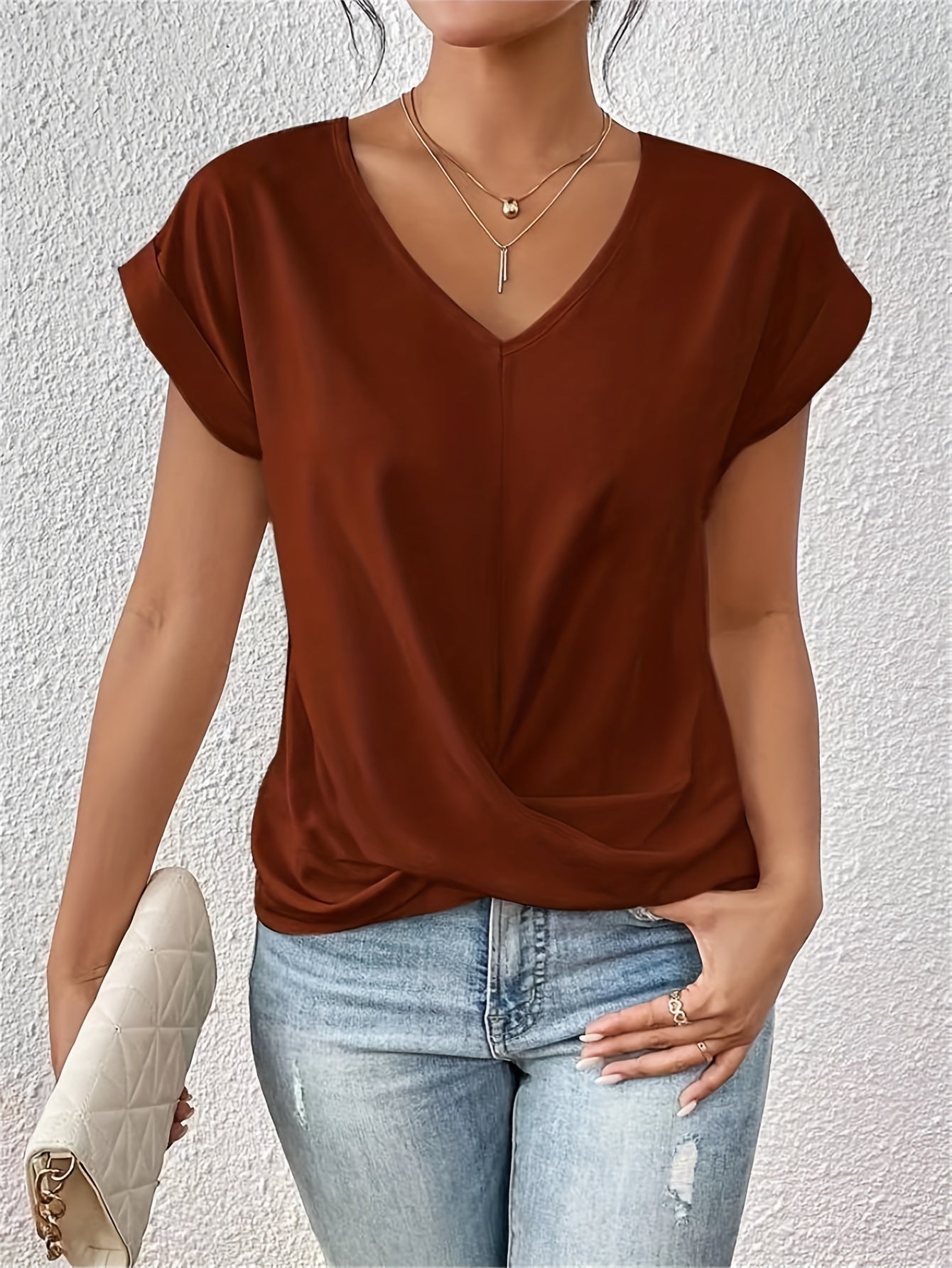 Kvinders T-Shirt Sweetheart Udsnit 100% Bomuld 7