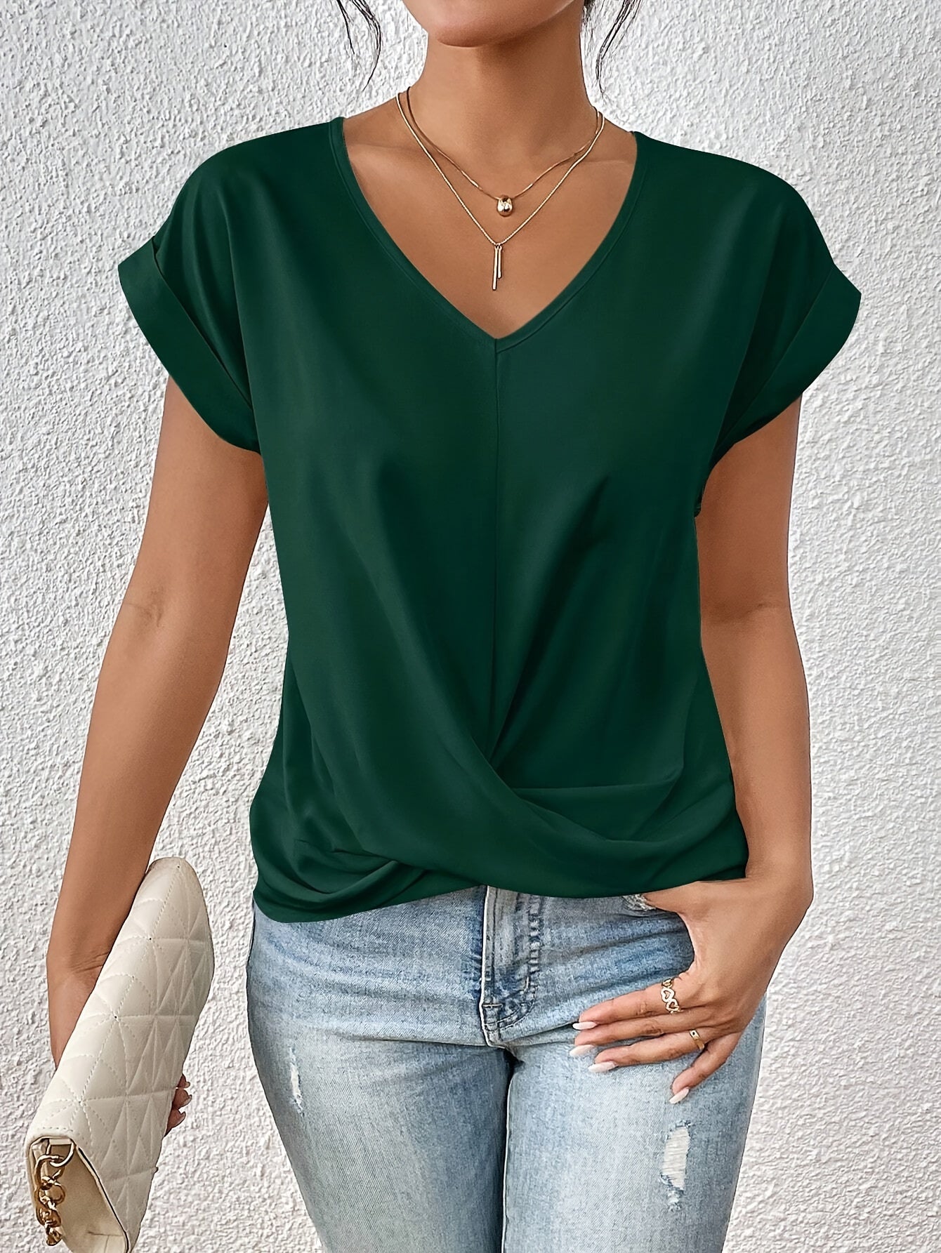 Kvinders T-Shirt Sweetheart Udsnit 100% Bomuld 8