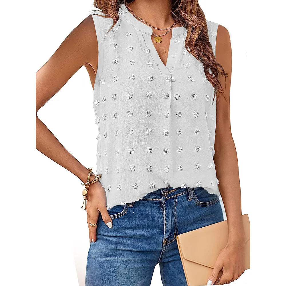 Kvinders Tanktop V-hals Blødt Stof 2