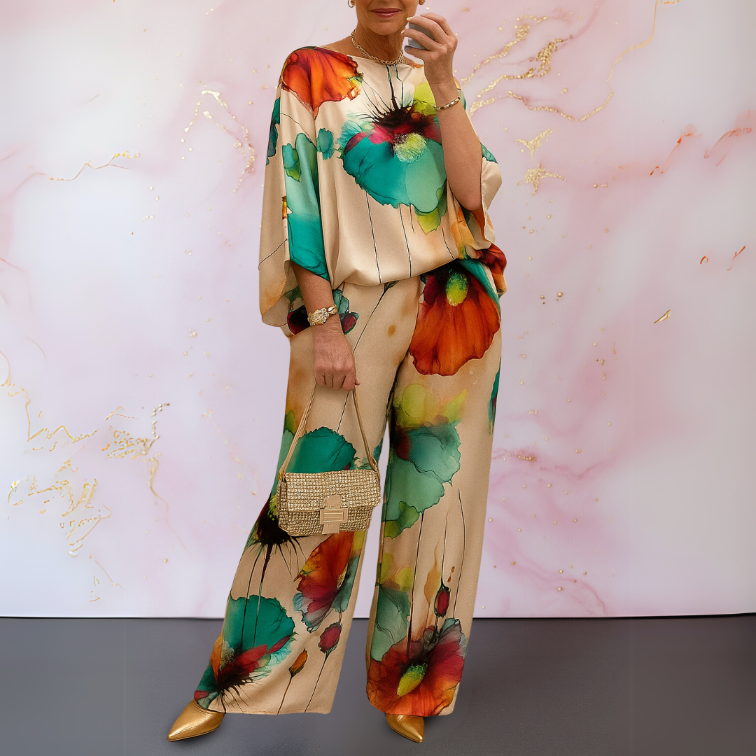 Kvinders Todelt Sæt Med Raffineret Design 3