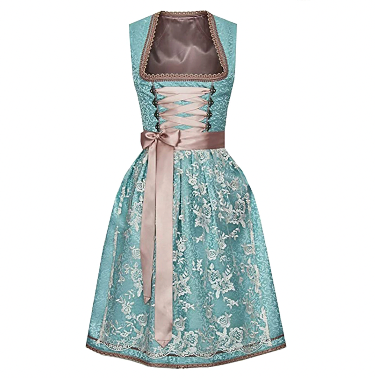 Kvinders Traditionelt Dirndl Kostume med Bluse 3