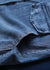 Kvinders Trench Coat Denim Løs Pasform med Lommer 4