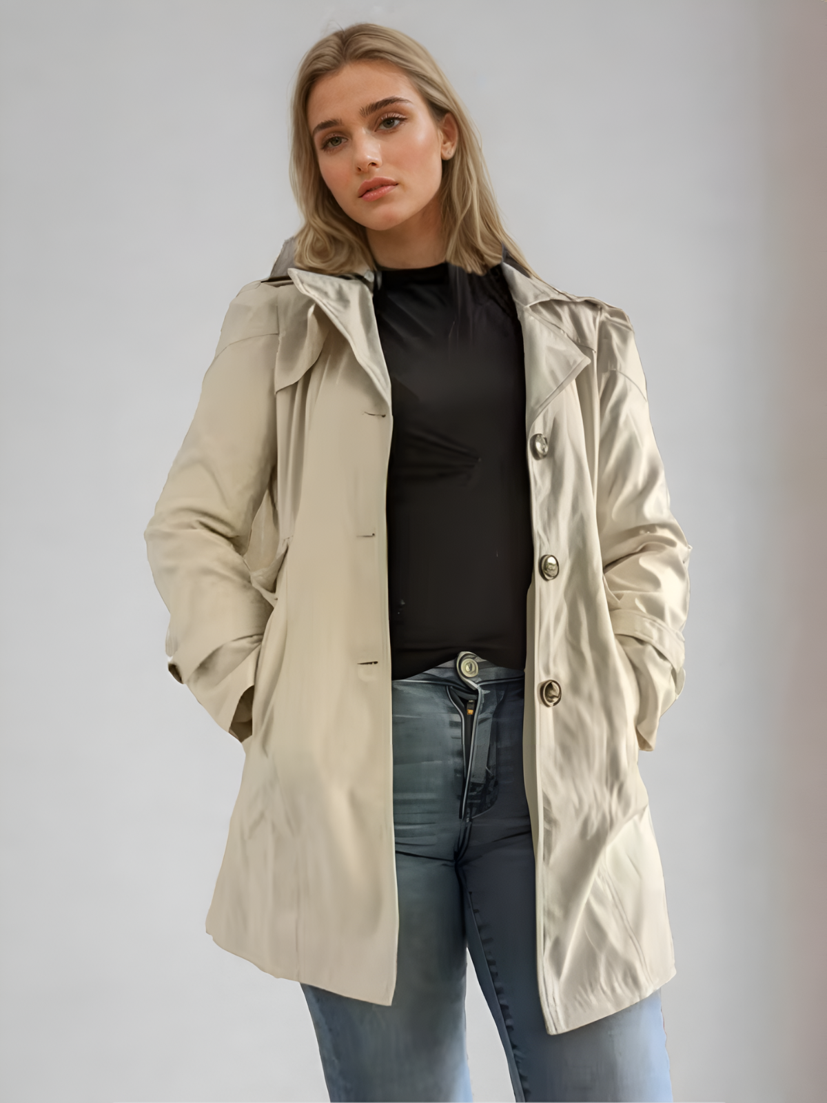 Kvinders Trench Coat Moderne Design 2