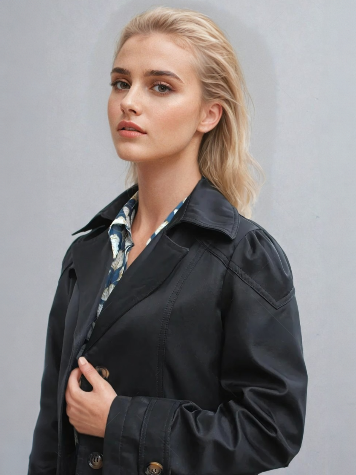 Kvinders Trench Coat Moderne Design 4