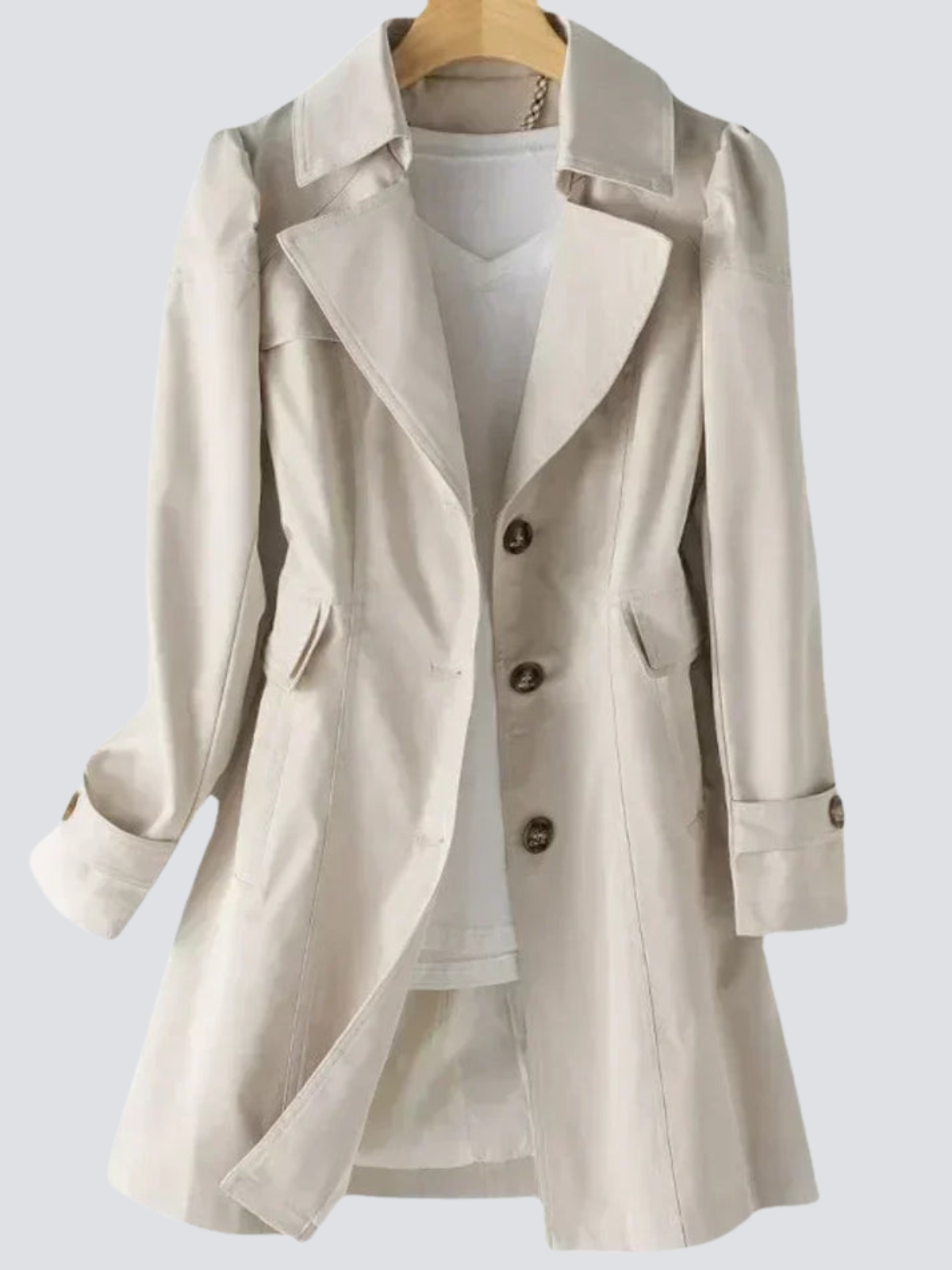 Kvinders Trench Coat Moderne Design 8