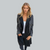 Kvinders Trench Coat To-farvet Denim 2