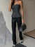 Kvinders Tube Top med One-Line Krave og Lynlås Design 6