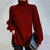 Kvinders Turtleneck Genser i Bomuldsjersey 4