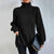 Kvinders Turtleneck Genser i Bomuldsjersey 5