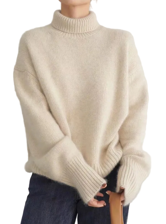 Kvinders Turtleneck Genser i Kasjmir 0