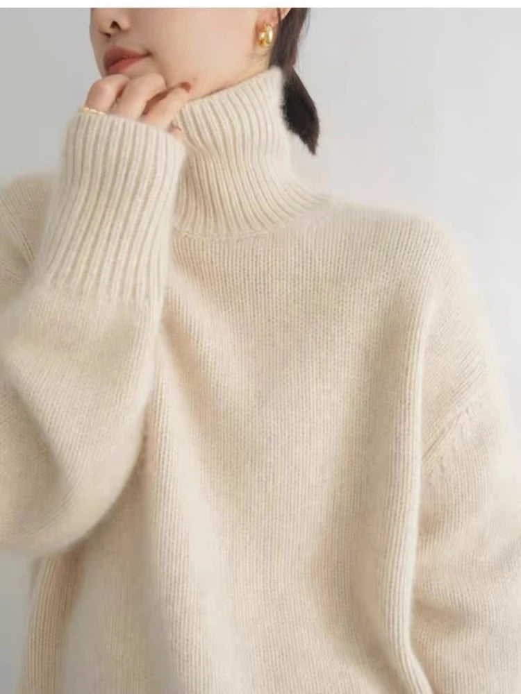 Kvinders Turtleneck Kashmirgenser 2