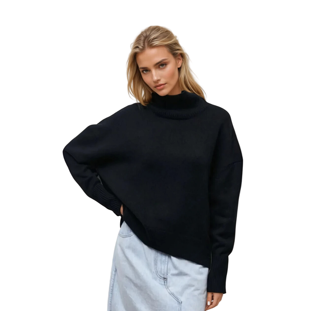 Kvinders Turtleneck Pullover Elegant Strik 0