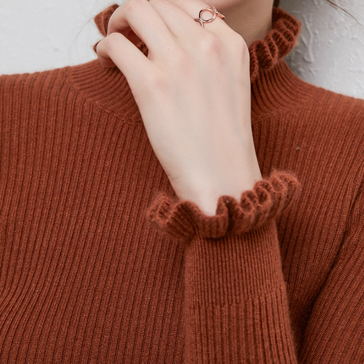 Kvinders Turtleneck Sweater Casual Stil 10
