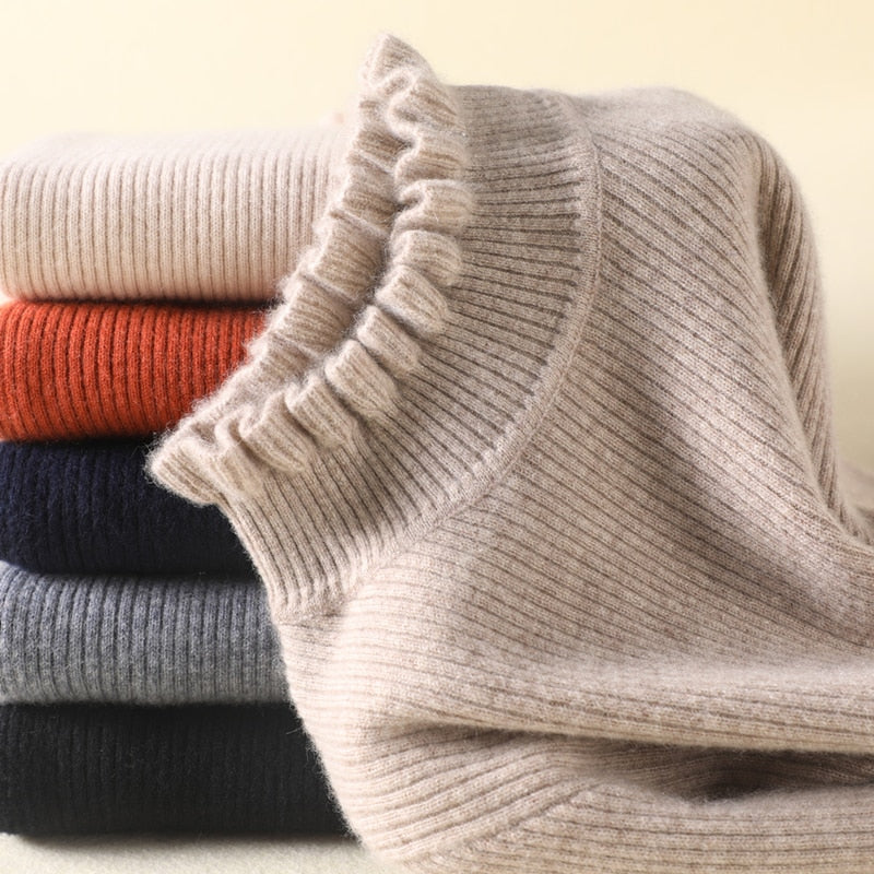 Kvinders Turtleneck Sweater Casual Stil 1
