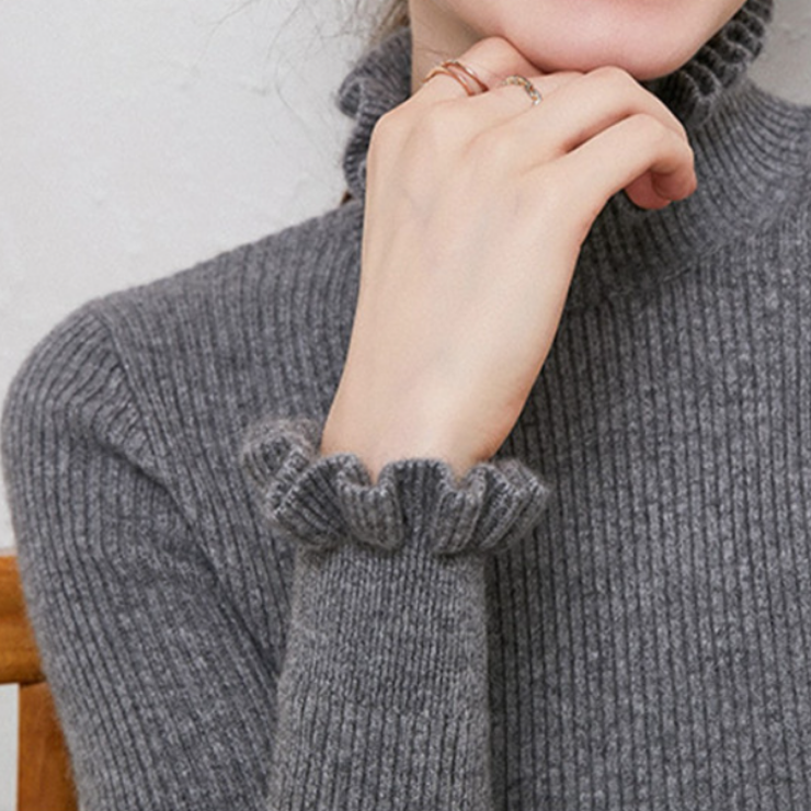 Kvinders Turtleneck Sweater Casual Stil 7