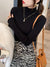 Kvinders Turtleneck Sweater Strikket Casual Langærmet Pullover 1