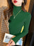Kvinders Turtleneck Sweater Strikket Casual Langærmet Pullover 7