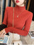 Kvinders Turtleneck Sweater Strikket Casual Langærmet Pullover 8