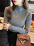 Kvinders Turtleneck Sweater Strikket Casual Langærmet Pullover 9