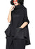 Kvinders Turtleneck Top med Lommer Patchwork Langærmet 0