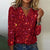 Kvinders V-Ausschnitt Glitrende Pullover Casual 1