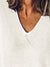 Kvinders V-Hals Sweater med Droppede Skuldre 5