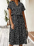 Kvinders Vintage Kjole med Mellemærmer og Leopardprint 6