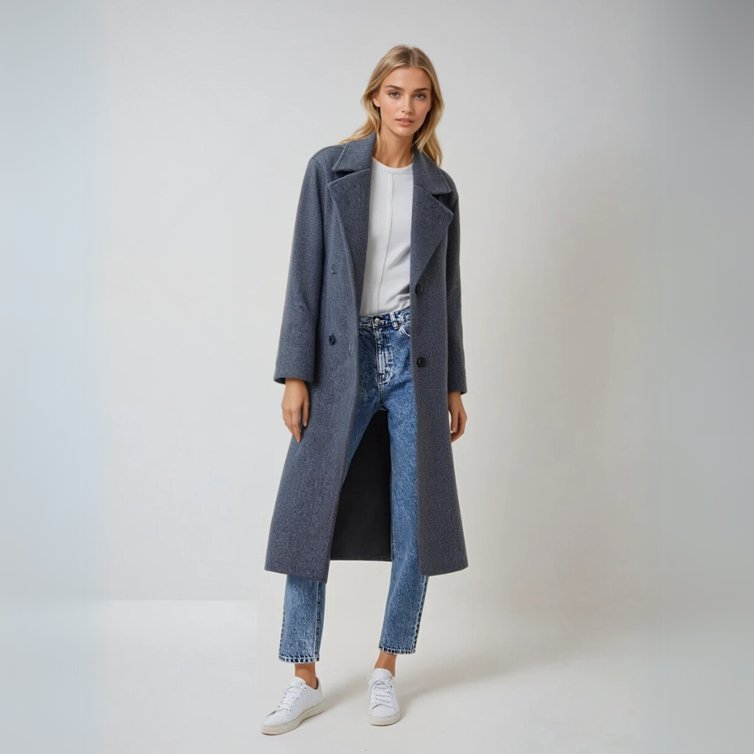 Kvinders Vinterfrakke Elegant Design Økologisk Materiale 4