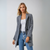 Kvinders Vinterfrakke Houndstooth Uld 1
