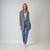 Kvinders Vinterfrakke Houndstooth Uld 2