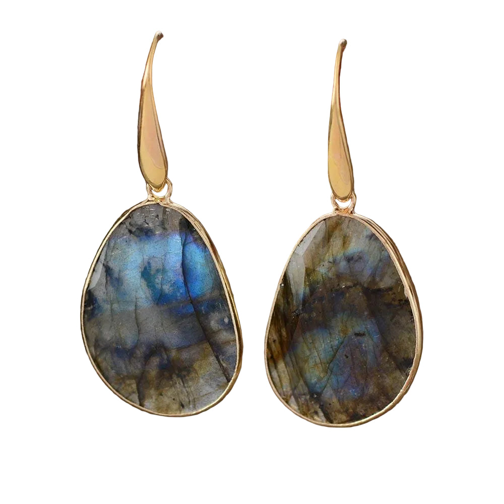 Kvinders øreringe Unik Design med Naturlige Farvereflektioner 0