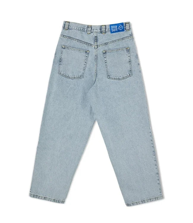 Mænds Afslappede Denimbukser Bred Ben Stil 4