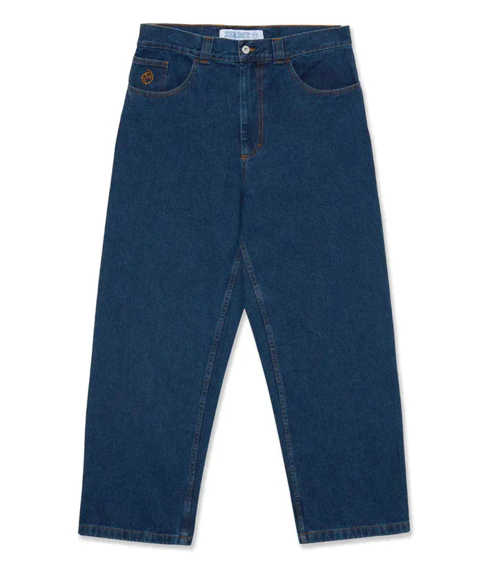 Mænds Afslappede Denimbukser Bred Ben Stil 5