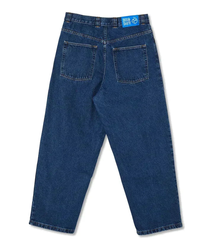 Mænds Afslappede Denimbukser Bred Ben Stil 6
