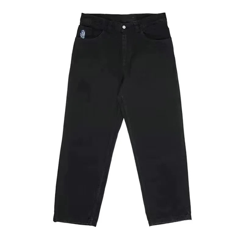 Mænds Baggy Jeans med Bred Ben Denim Komfortabel Pasform 9
