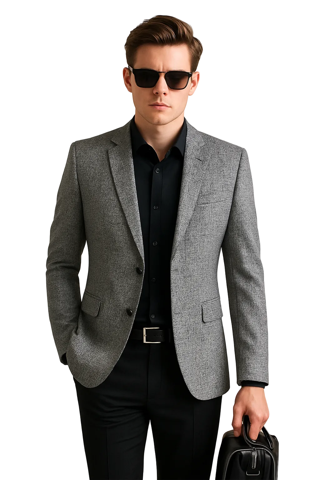 Mænds Blazerjakke Slank Design 0
