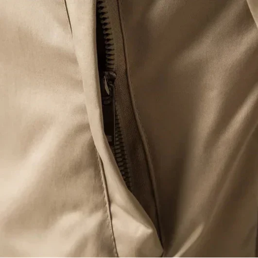 Mænds Bomberjakke med Ribbet Trim 6