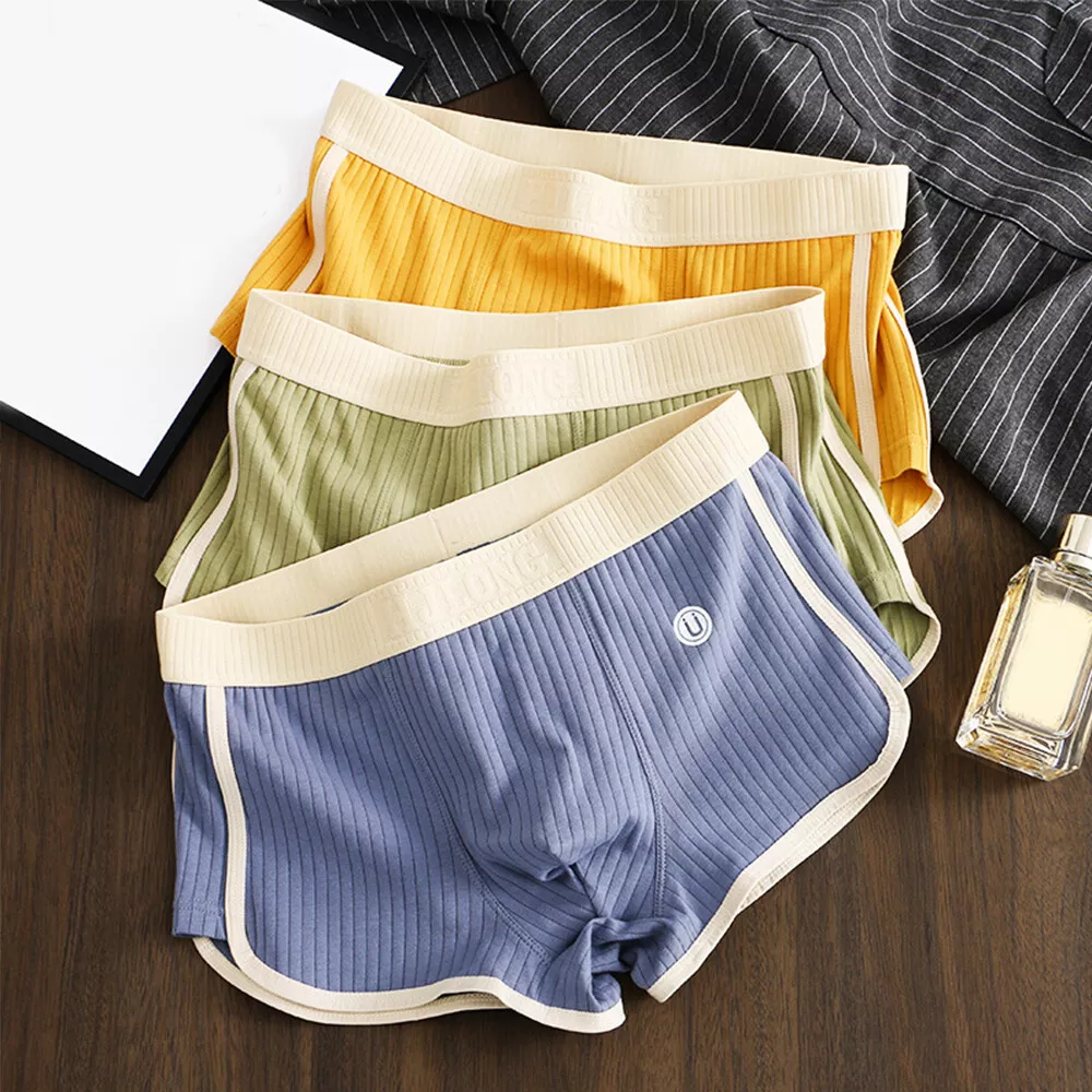 Mænds Boxershorts Sæt Ribbet Design 1