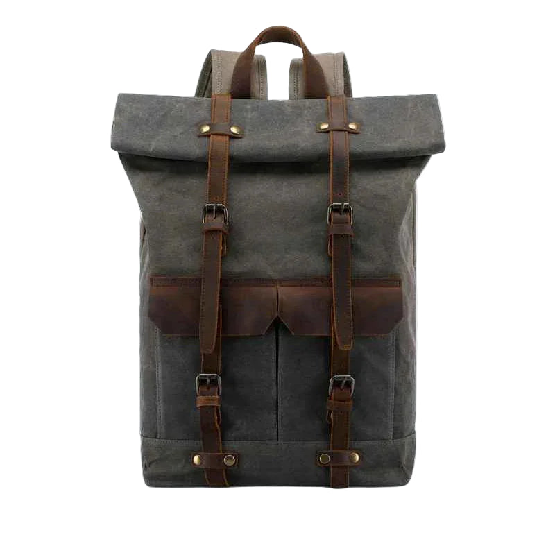 Mænds Campingrygsæk Vandtæt Vintage Stil 0